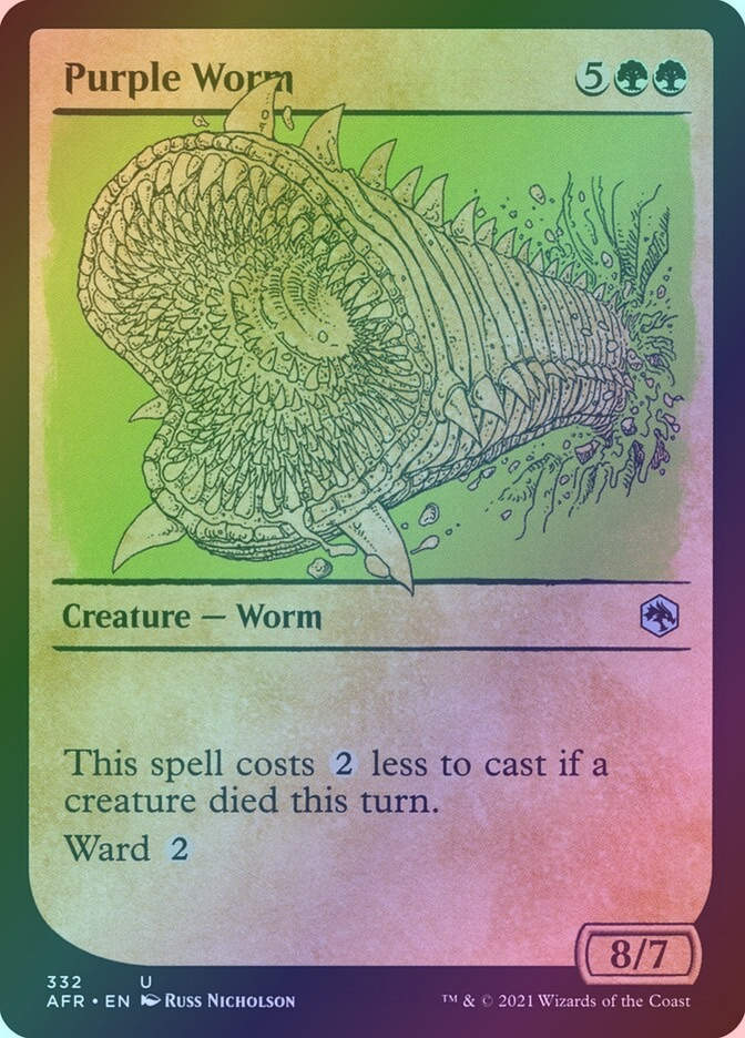 Purple Worm (AFR) (332) / Showcase / Foil