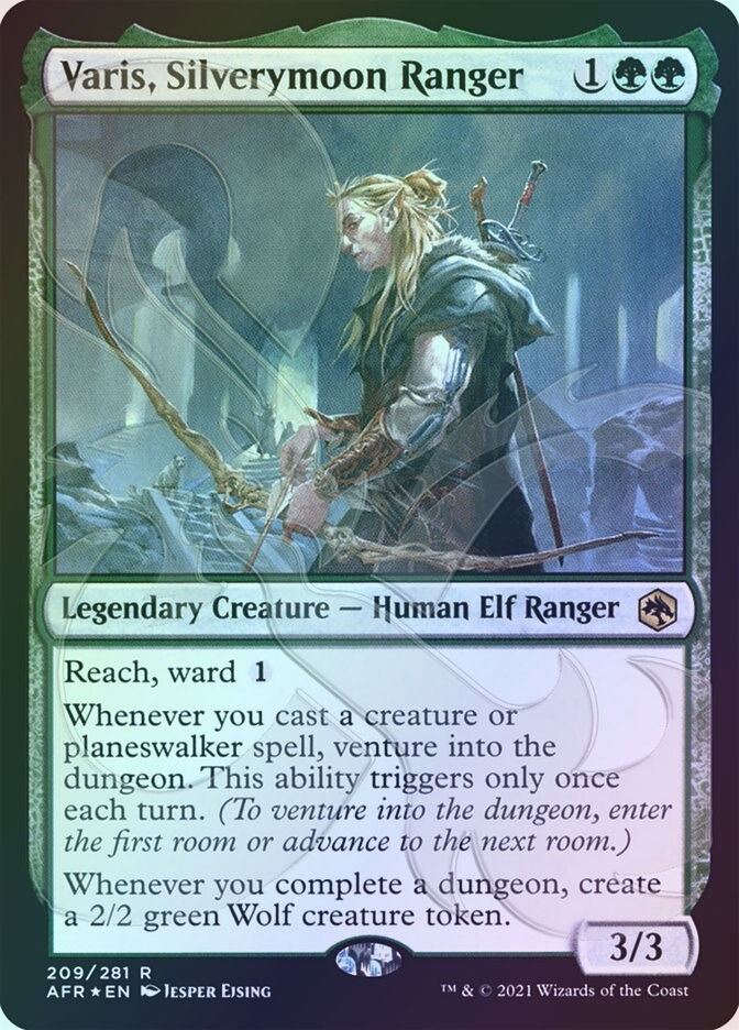 Varis, Silverymoon Ranger (PAFR) (209a) / Embossed Foil