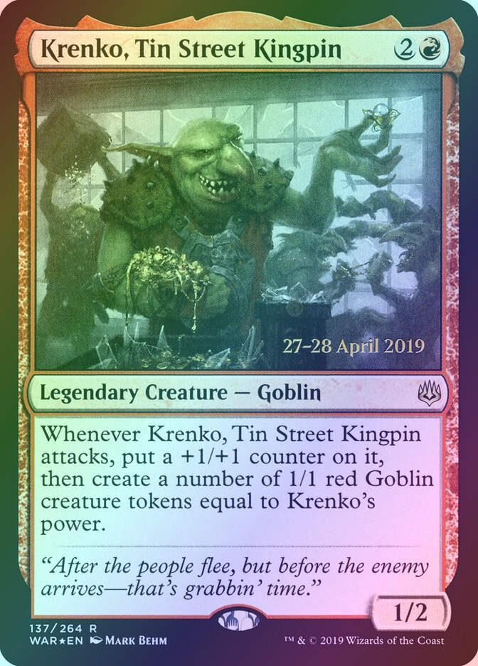 Krenko, Tin Street Kingpin (PWAR) (137s) / Foil