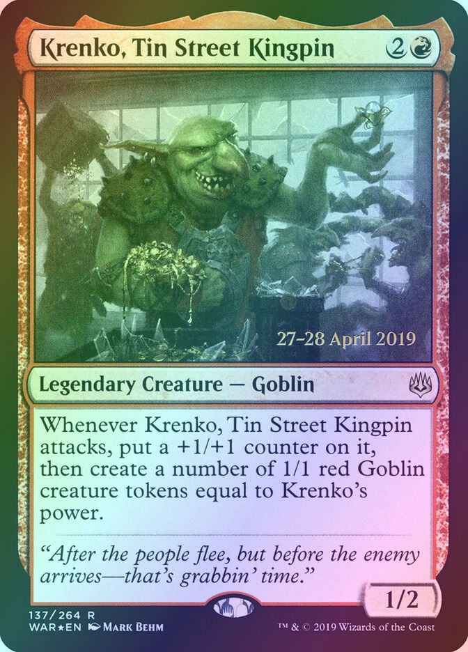 Krenko, Tin Street Kingpin (PWAR) (137s) / Foil