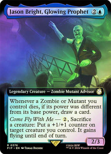 Jason Bright, Glowing Prophet (pip) (376) / Extended Art Foil