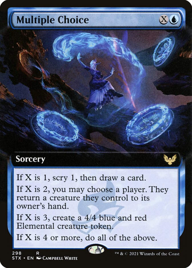 Multiple Choice (STX) (298) / Extended Art