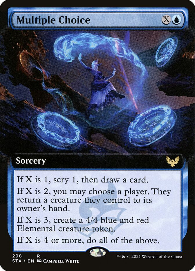 Multiple Choice (STX) (298) / Extended Art