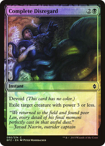 Complete Disregard (BFZ) (90) / Foil