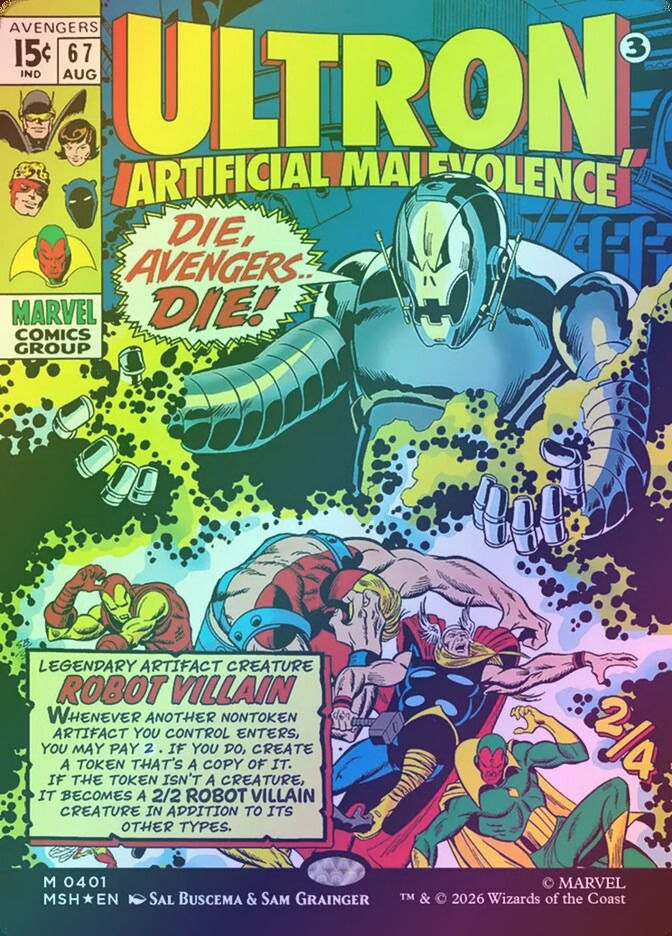 Ultron, Artificial Malevolence (MSH) (401) / Comic / Foil