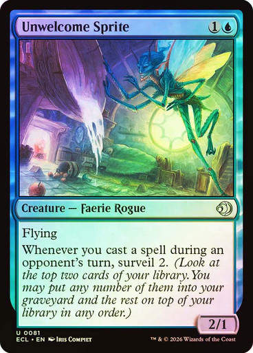 Unwelcome Sprite (ECL) (81) / Foil