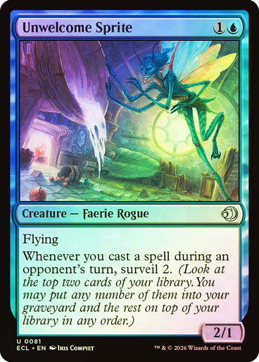 Unwelcome Sprite (ECL) (81) / Foil