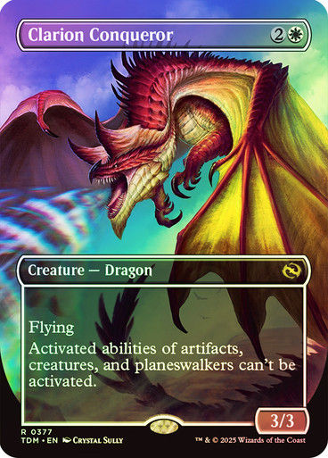 Clarion Conqueror (TDM) (377) / Foil / Borderless — cara 1 de 2