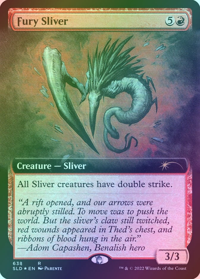 Fury Sliver (SLD) (638) / Extended Art / Foil
