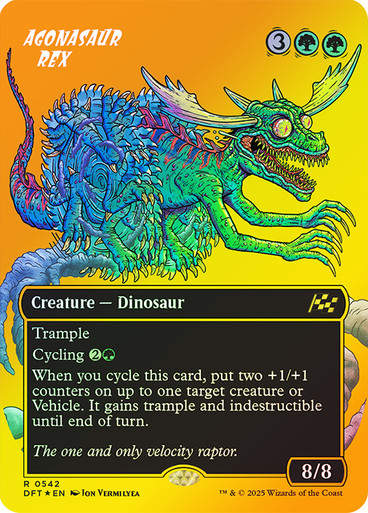 Agonasaur Rex (DFT) (542) / Borderless  / First Place Foil