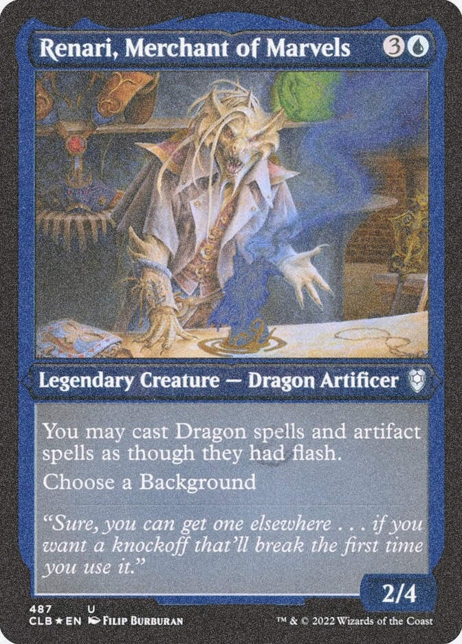 Renari, Merchant of Marvels (CLB) (487) / Foil Etched