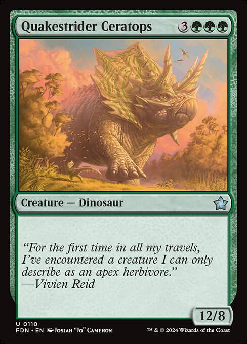 Quakestrider Ceratops (FDN) (110)