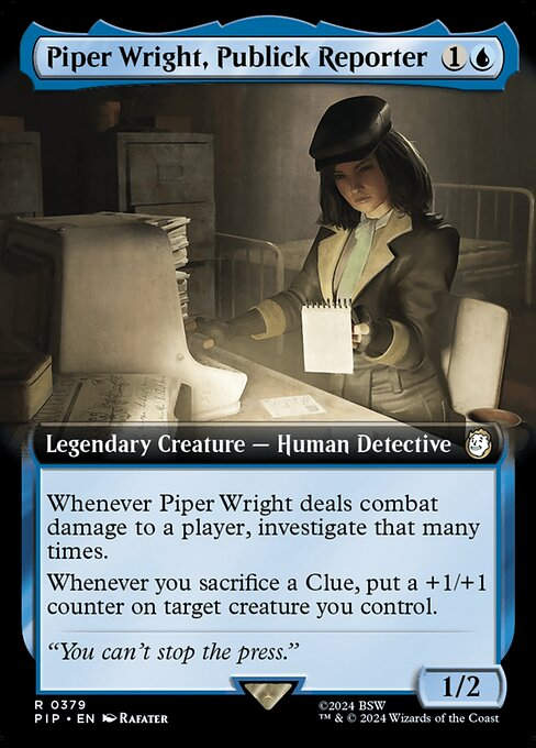 Piper Wright, Publick Reporter (pip) (379) / Extended Art