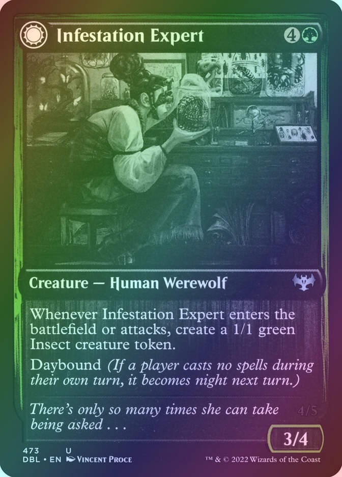 Infestation Expert // Infested Werewolf (DBL) (473) / Foil