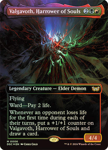 Valgavoth, Harrower of Souls (DSC) (6) / Borderless Foil
