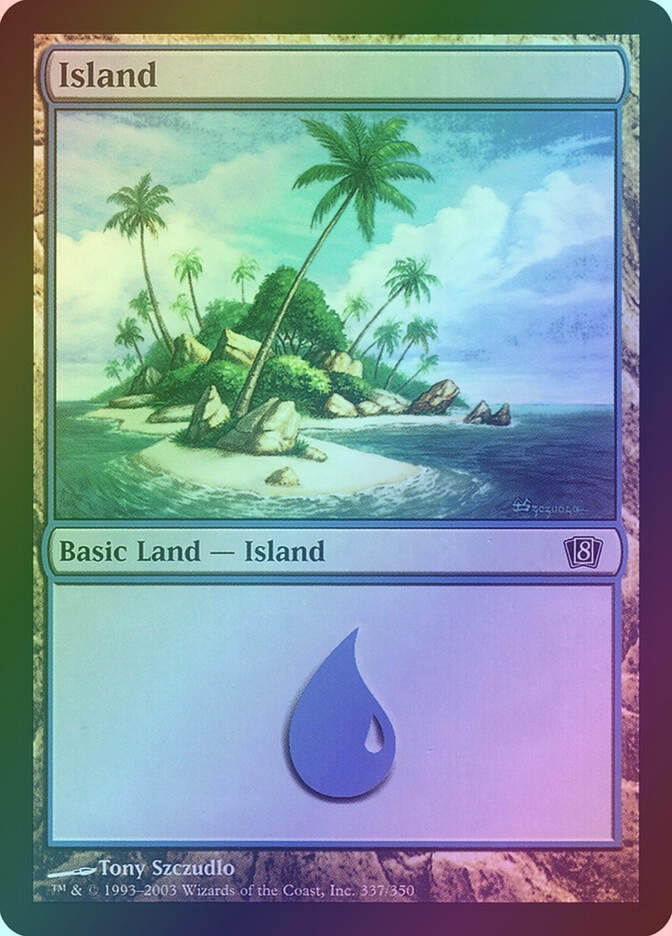Island (8ED) (337★) / Foil