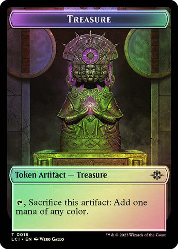 Golem Token // Treasure Token (#018) (lci_tf) — cara 2 de 2