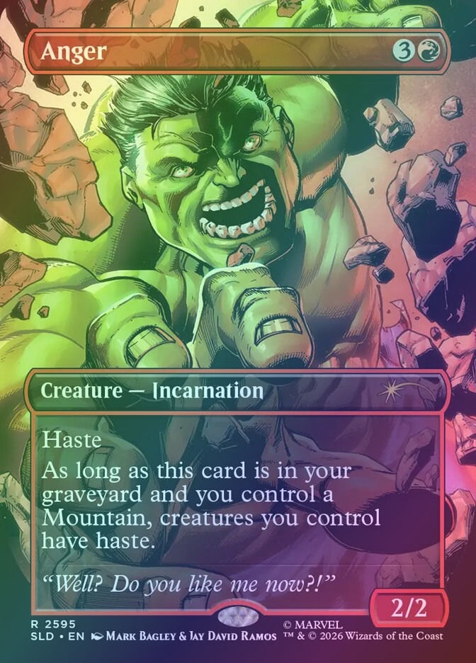 Anger (SLD) (2595) / Borderless / Foil