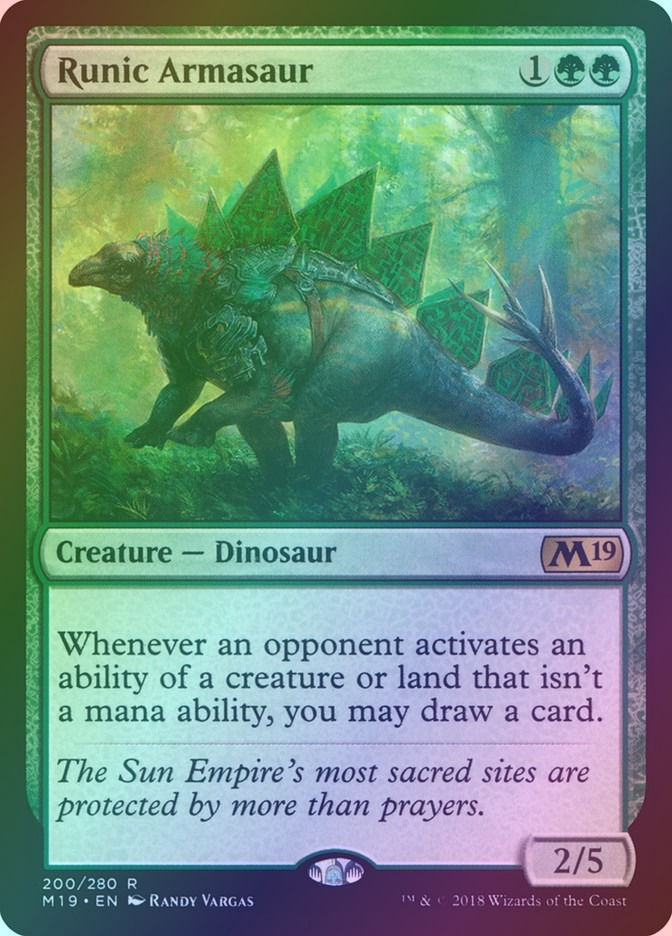 Runic Armasaur (M19) (200) / Foil