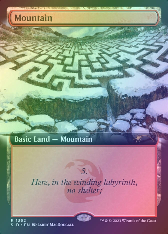 Mountain (SLD) (1362) / Extended Art / Foil