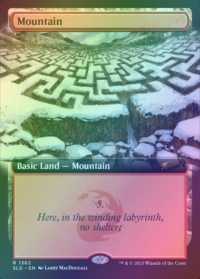 Mountain (SLD) (1362) / Extended Art / Foil