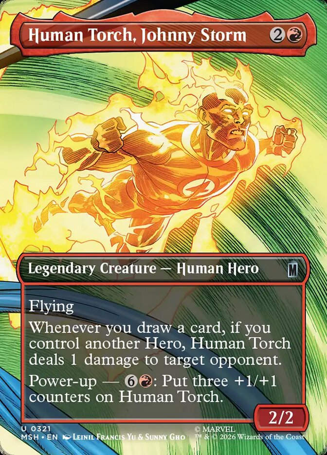 Human Torch, Johnny Storm (MSH) (321) / Borderless
