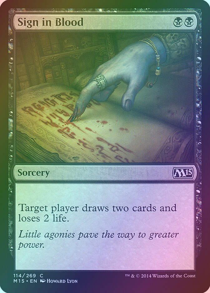 Sign in Blood (M15) (114) / Foil