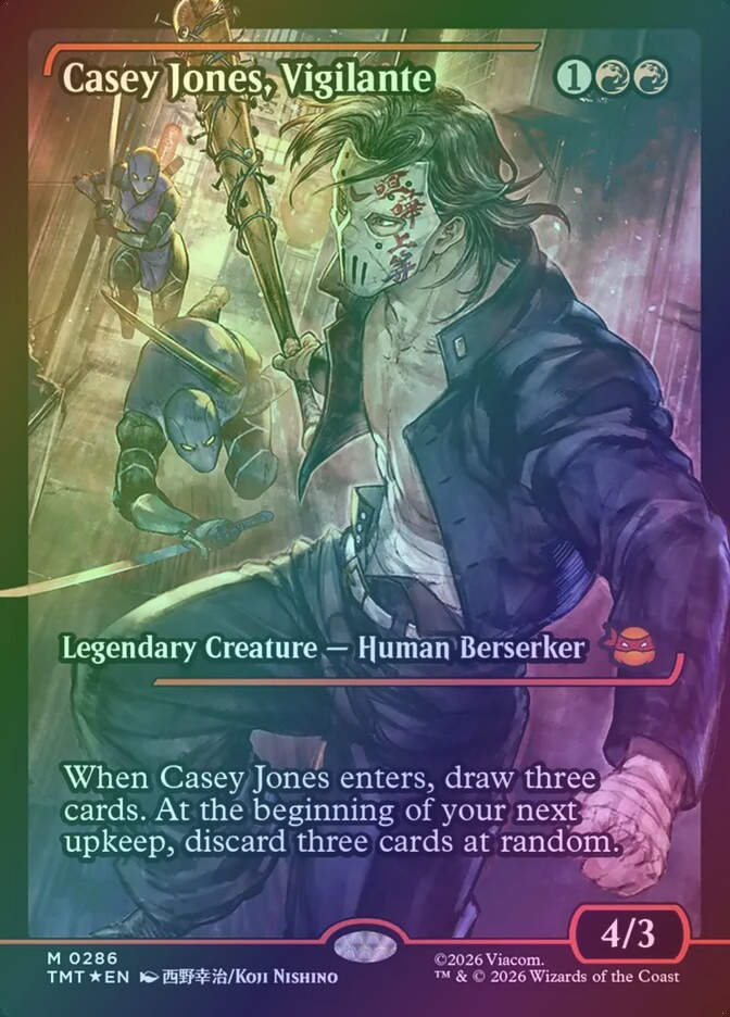 Casey Jones, Vigilante (TMT) (286) / Showcase / Foil
