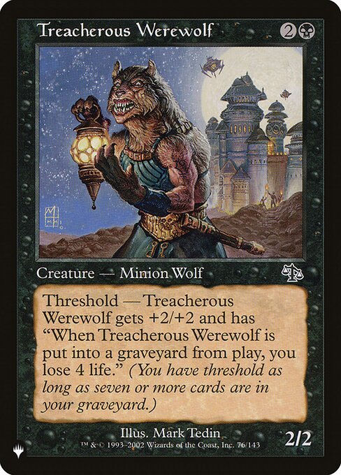 Treacherous Werewolf (PLST) (JUD-76)