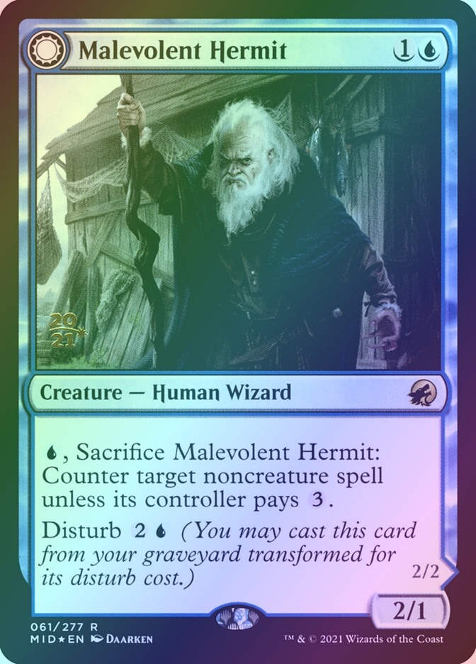Malevolent Hermit // Benevolent Geist (PMID) (61s) / Foil