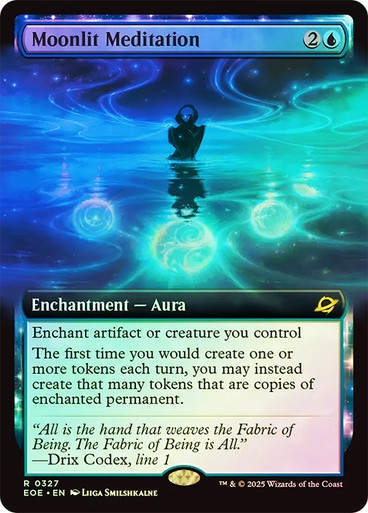 Moonlit Meditation (EOE) (327) / Extended Art / Foil