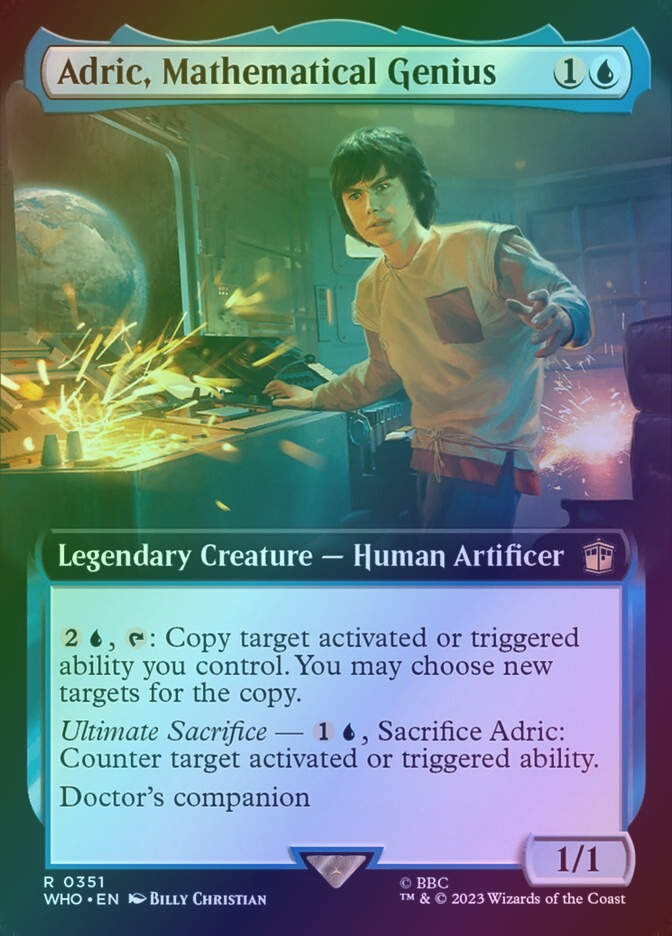 Adric, Mathematical Genius (WHO) (351) / Extended Art / Foil