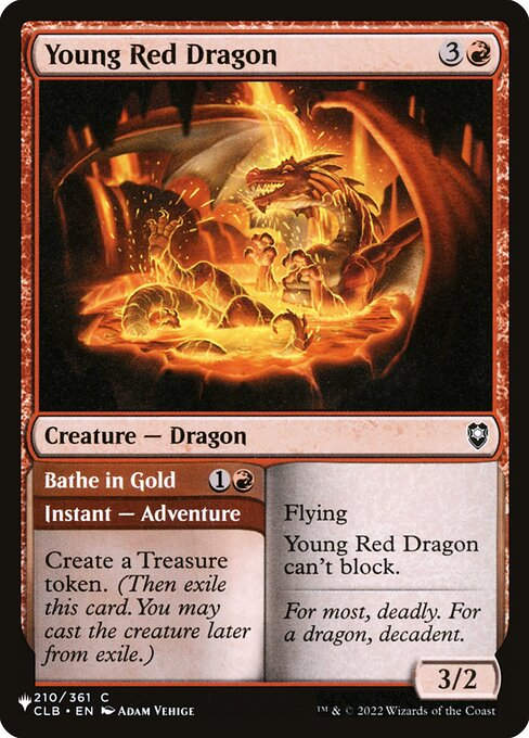 Young Red Dragon // Bathe in Gold (PLST) (CLB-210)