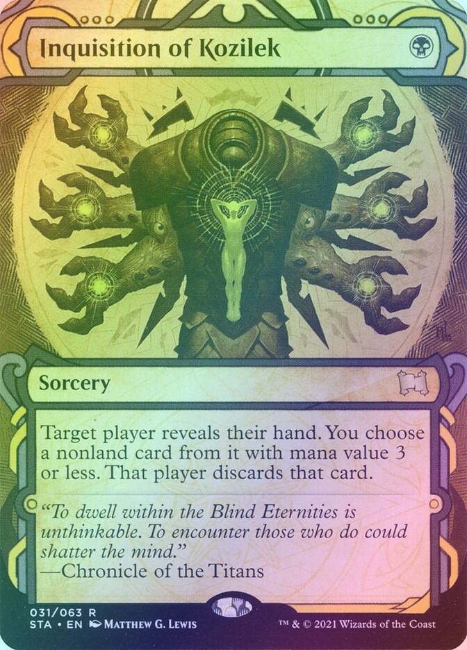 Inquisition of Kozilek (STA) (31) / Borderless / Showcase / Foil