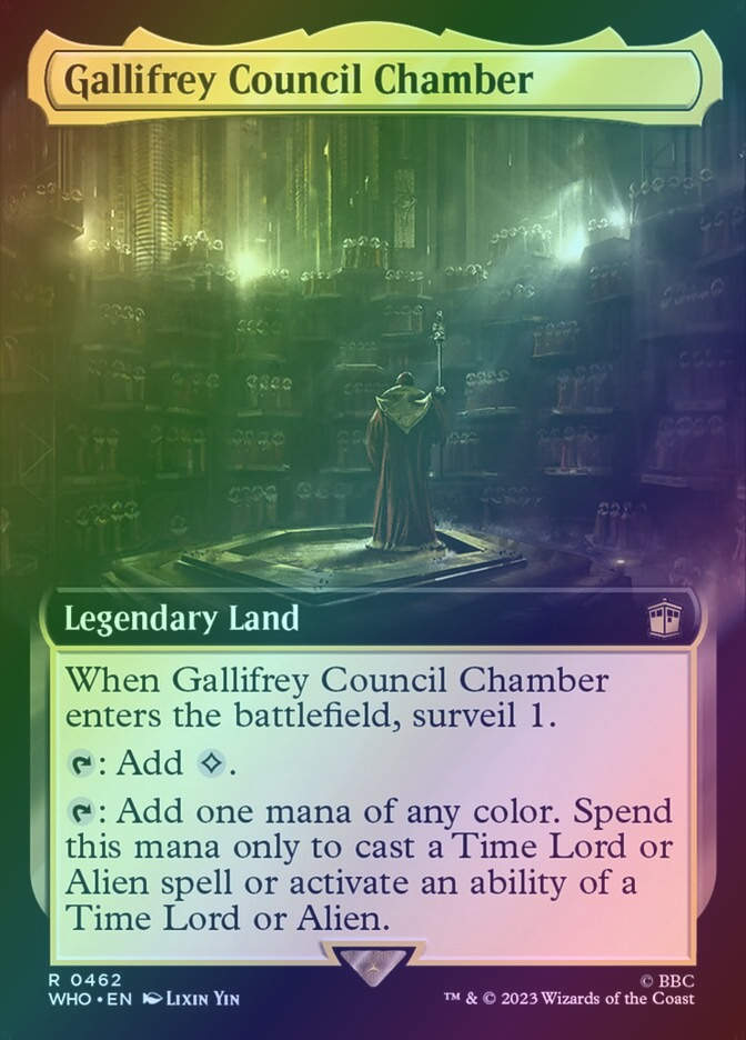 Gallifrey Council Chamber (WHO) (462) / Extended Art / Foil