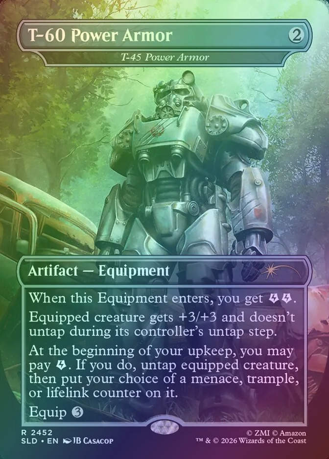 T-45 Power Armor (SLD) (2452) / Borderless / Foil