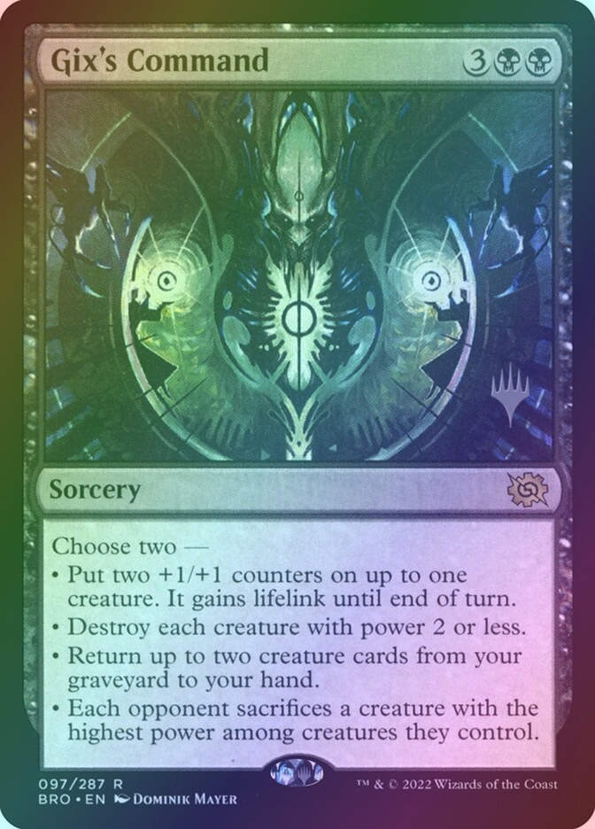 Gix's Command (PBRO) (97p) / Foil