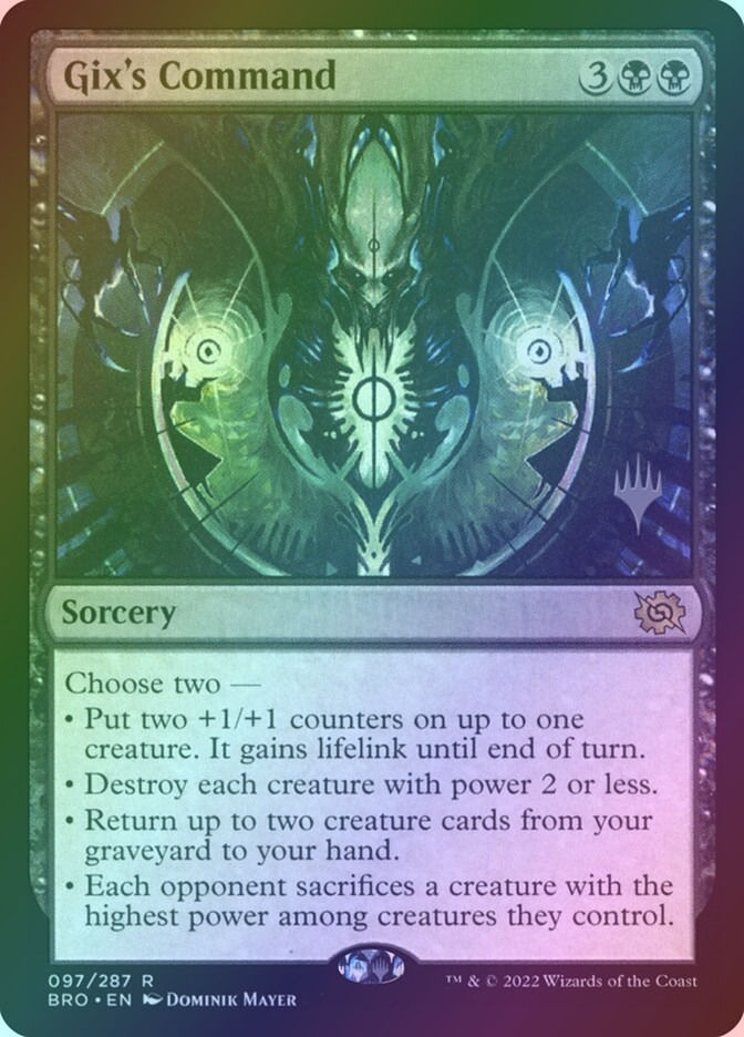 Gix's Command (PBRO) (97p) / Foil