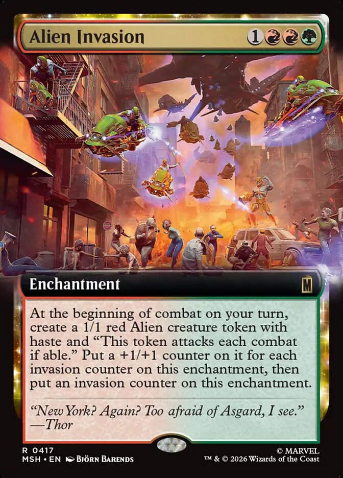 Alien Invasion (MSH) (417) / Extended Art