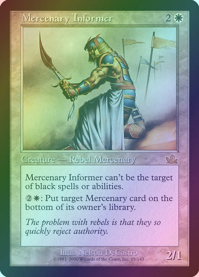Mercenary Informer (PCY) (15) / Foil