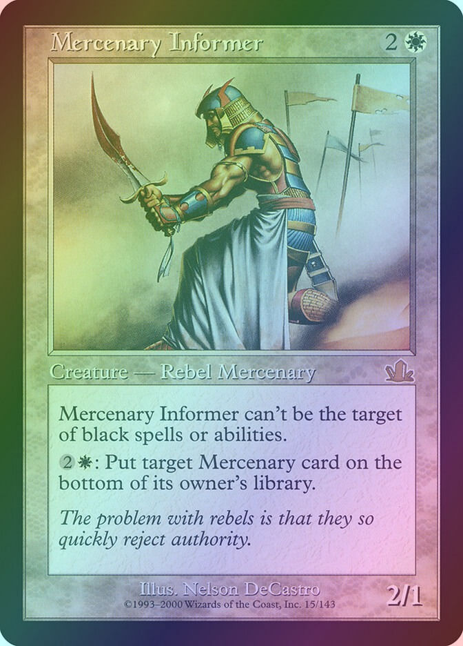 Mercenary Informer (PCY) (15) / Foil