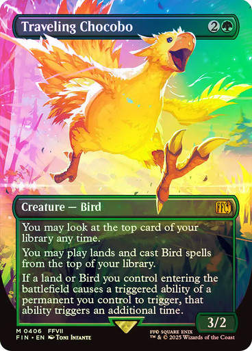 Traveling Chocobo (FIN) (406) / Borderless / Foil