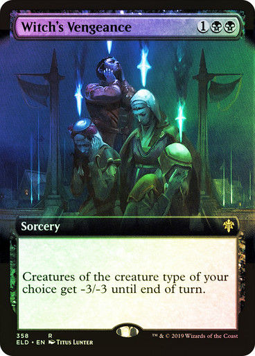 Witch's Vengeance (ELD) (358) / Extended Art / Foil