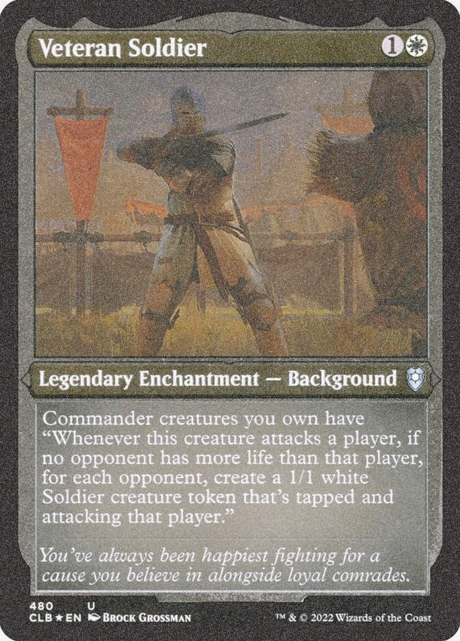 Veteran Soldier (CLB) (480) / Foil Etched