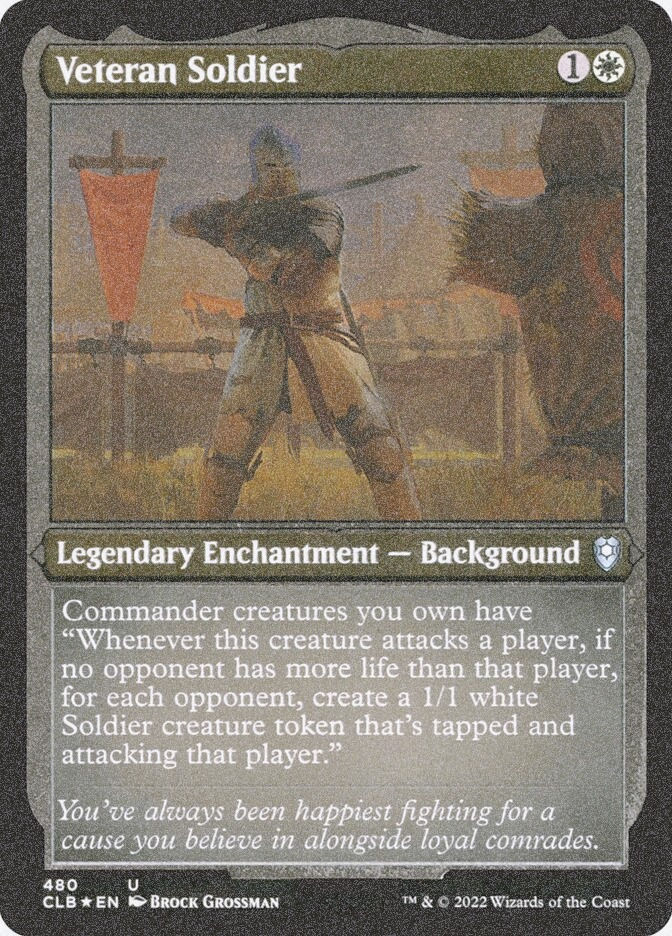 Veteran Soldier (CLB) (480) / Foil Etched