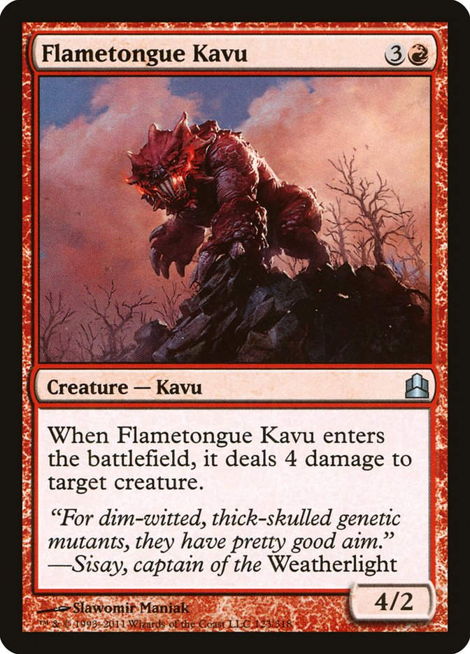 Flametongue Kavu (cmd)