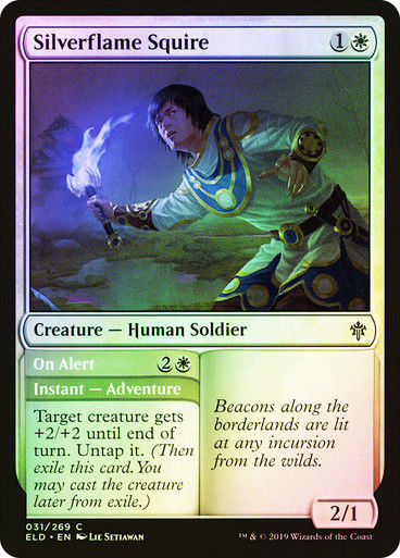 Silverflame Squire // On Alert (ELD) (31) / Foil