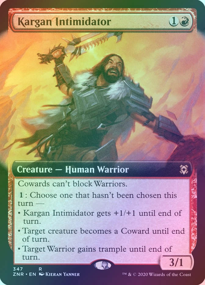 Kargan Intimidator (ZNR) (347) / Extended Art / Foil