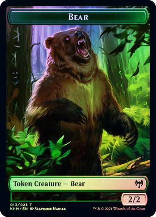 Token (Bear // Human Warrior) (KHM) / Foil