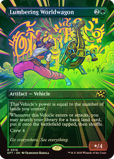 Lumbering Worldwagon (DFT) (316) / Foil / Borderless